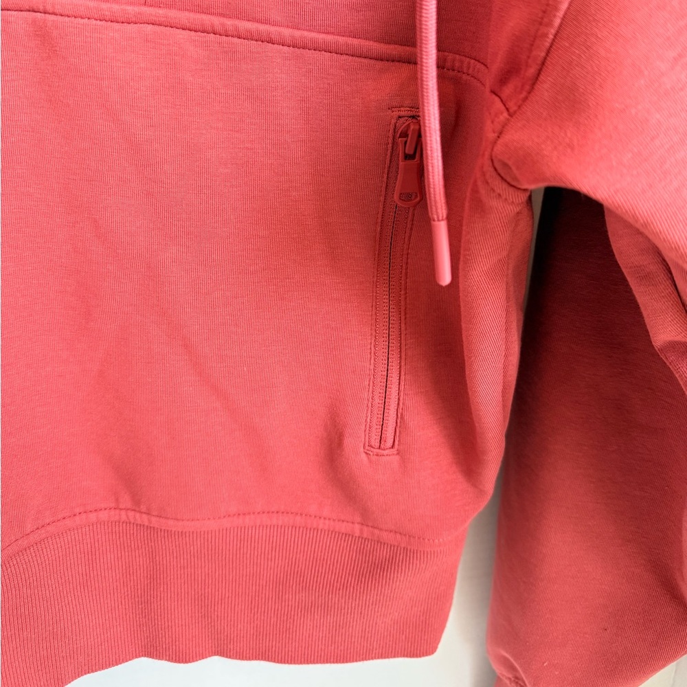 Old Navy Dynamic Fleece Half-Zip Pullover Sweatshirt XS Dusty Rose Crop - Picture 4 of 9